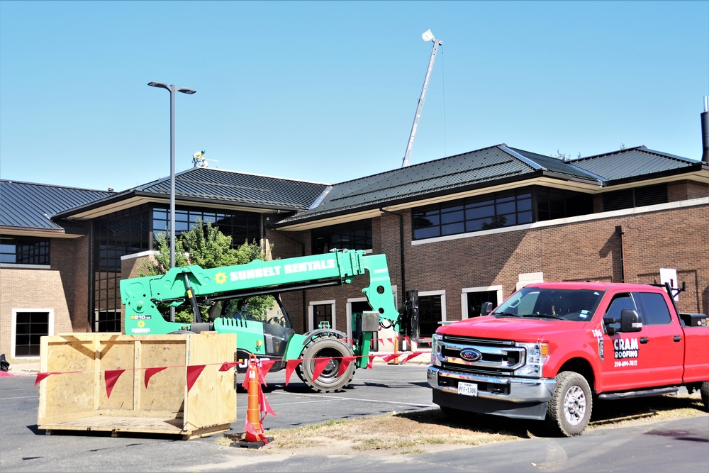 Army Corps of Engineer-led project at Sparta-Fort McCoy Airport, cantonment area underway for new roofing at Fort McCoy