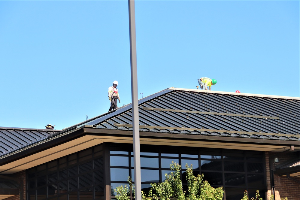 Army Corps of Engineer-led project at Sparta-Fort McCoy Airport, cantonment area underway for new roofing at Fort McCoy