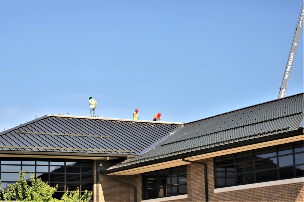 Army Corps of Engineer-led project at Sparta-Fort McCoy Airport, cantonment area underway for new roofing at Fort McCoy