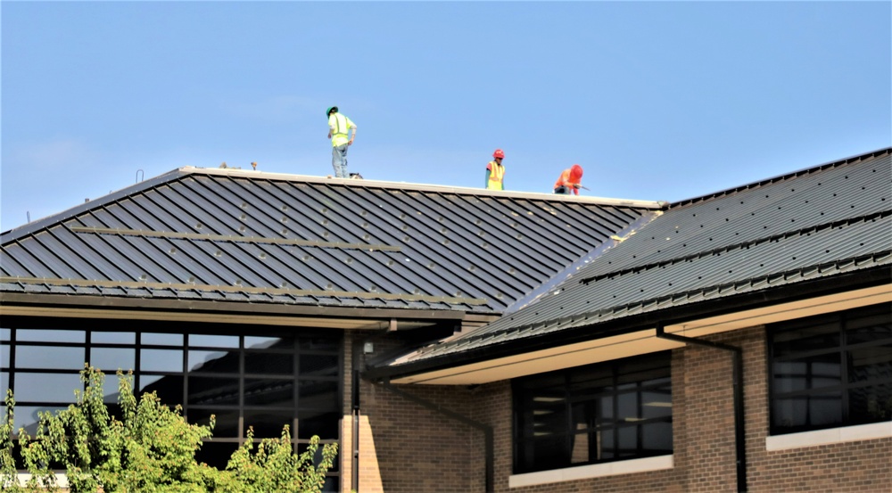 Army Corps of Engineer-led project at Sparta-Fort McCoy Airport, cantonment area underway for new roofing at Fort McCoy