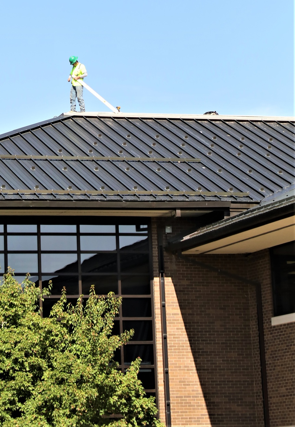 Army Corps of Engineer-led project at Sparta-Fort McCoy Airport, cantonment area underway for new roofing at Fort McCoy