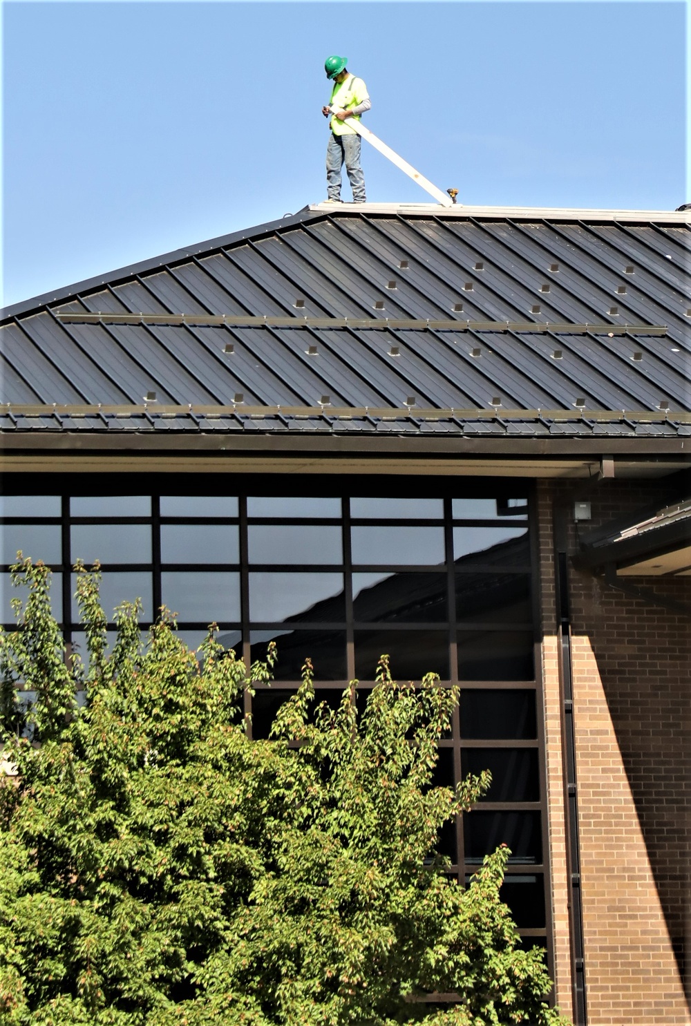 Army Corps of Engineer-led project at Sparta-Fort McCoy Airport, cantonment area underway for new roofing at Fort McCoy