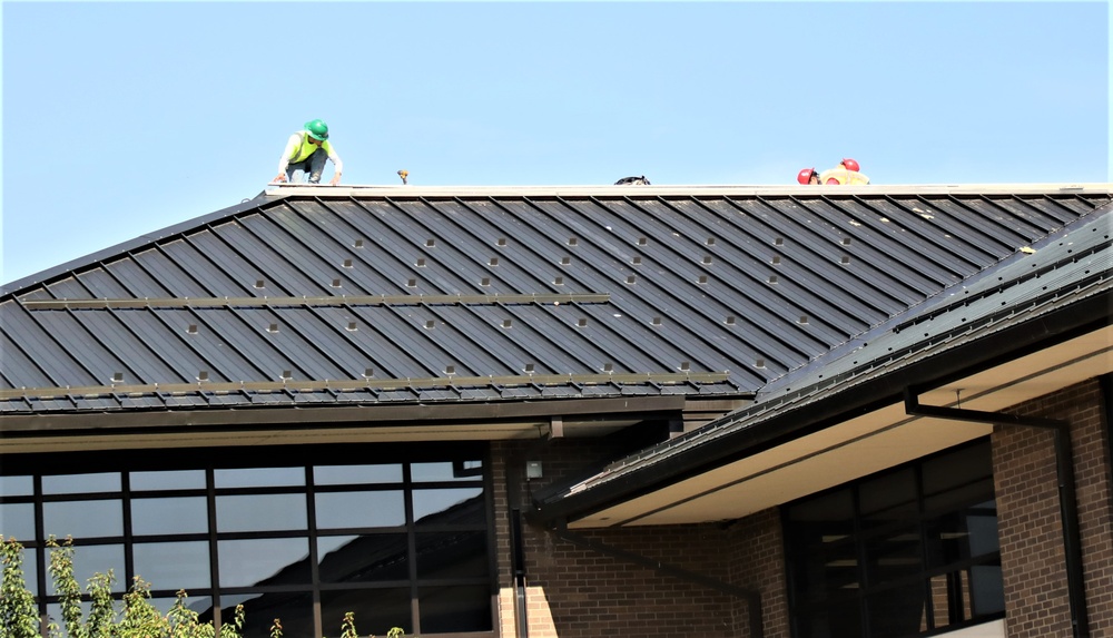 Army Corps of Engineer-led project at Sparta-Fort McCoy Airport, cantonment area underway for new roofing at Fort McCoy