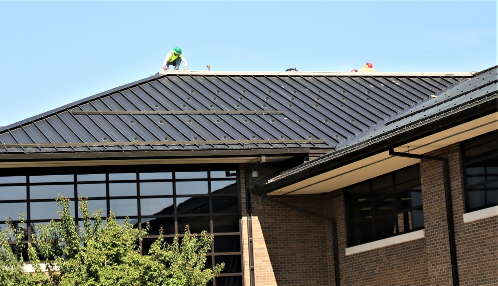 Army Corps of Engineer-led project at Sparta-Fort McCoy Airport, cantonment area underway for new roofing at Fort McCoy