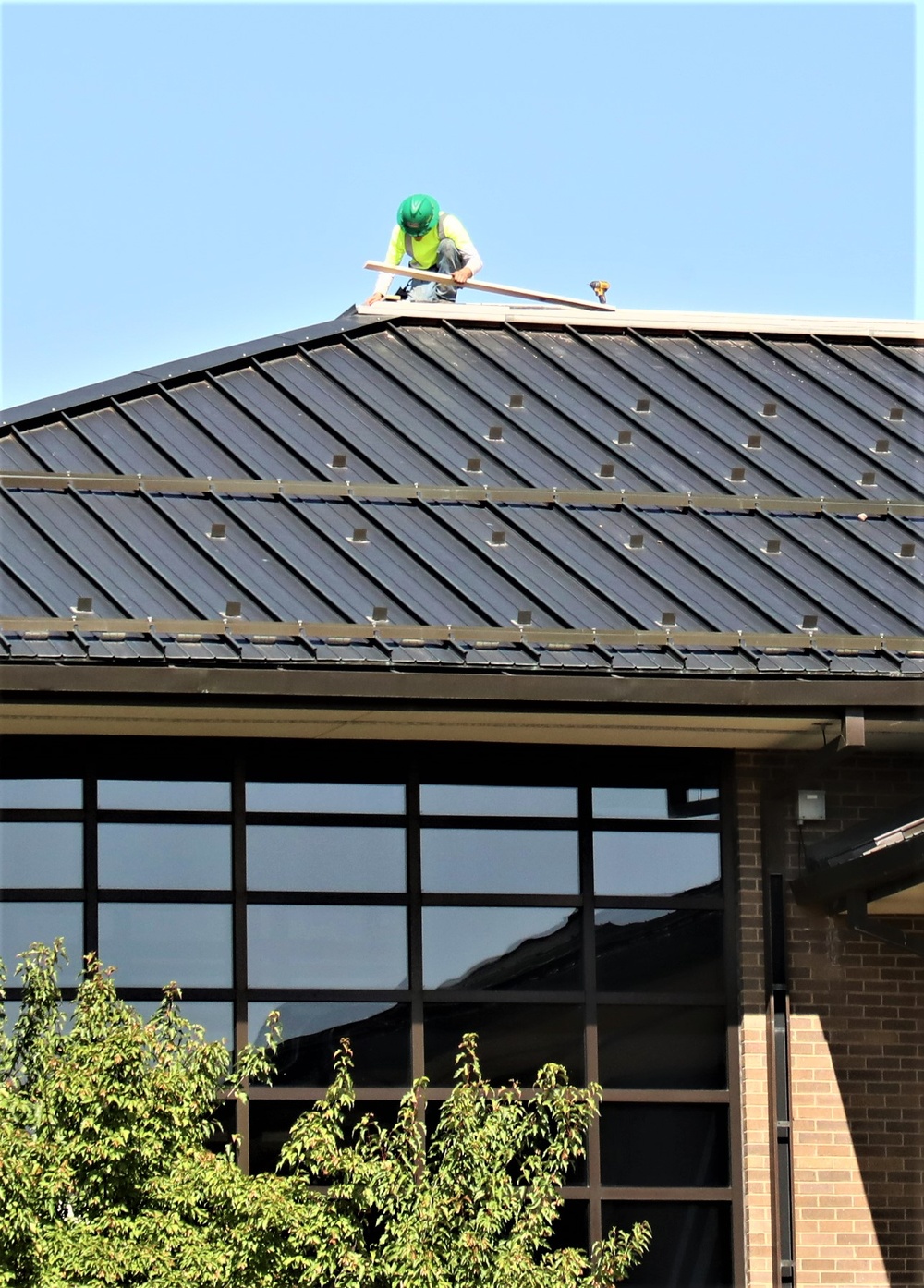 Army Corps of Engineer-led project at Sparta-Fort McCoy Airport, cantonment area underway for new roofing at Fort McCoy