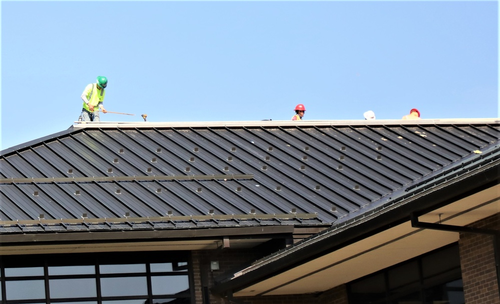 Army Corps of Engineer-led project at Sparta-Fort McCoy Airport, cantonment area underway for new roofing at Fort McCoy