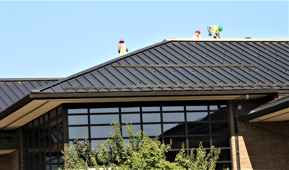 Army Corps of Engineer-led project at Sparta-Fort McCoy Airport, cantonment area underway for new roofing at Fort McCoy