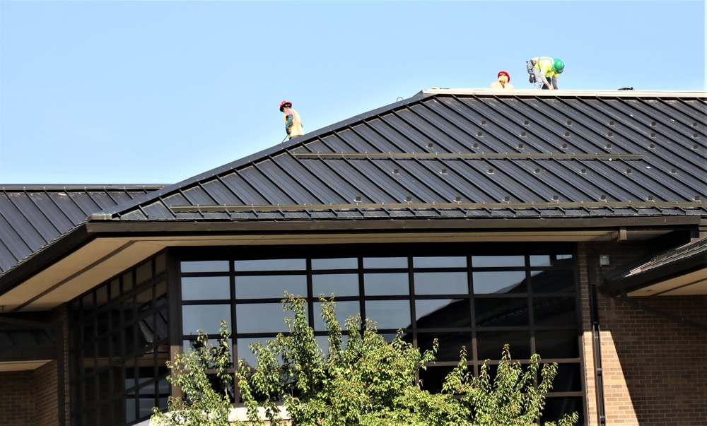 Army Corps of Engineer-led project at Sparta-Fort McCoy Airport, cantonment area underway for new roofing at Fort McCoy