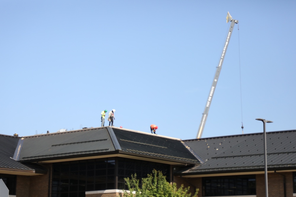 Army Corps of Engineer-led project at Sparta-Fort McCoy Airport, cantonment area underway for new roofing at Fort McCoy