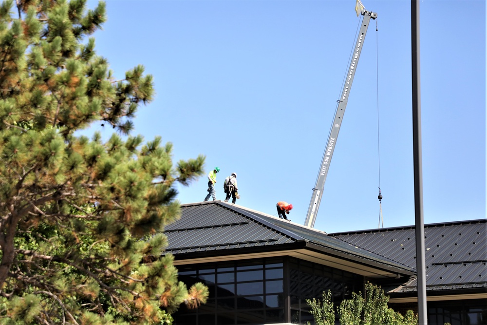 Army Corps of Engineer-led project at Sparta-Fort McCoy Airport, cantonment area underway for new roofing at Fort McCoy