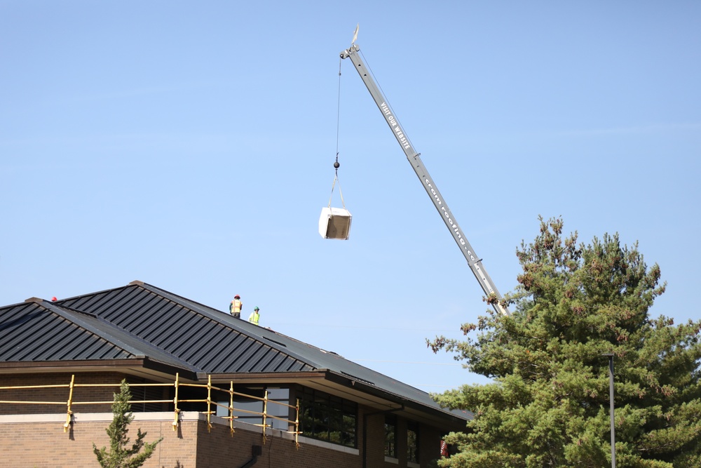 Army Corps of Engineer-led project at Sparta-Fort McCoy Airport, cantonment area underway for new roofing at Fort McCoy