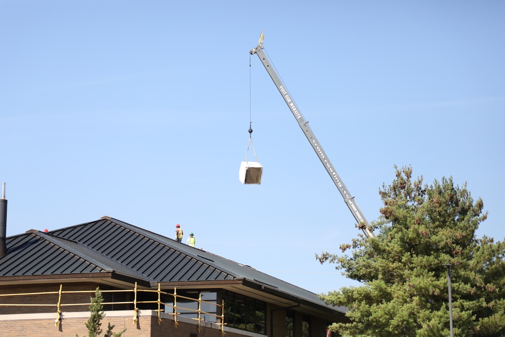 Army Corps of Engineer-led project at Sparta-Fort McCoy Airport, cantonment area underway for new roofing at Fort McCoy