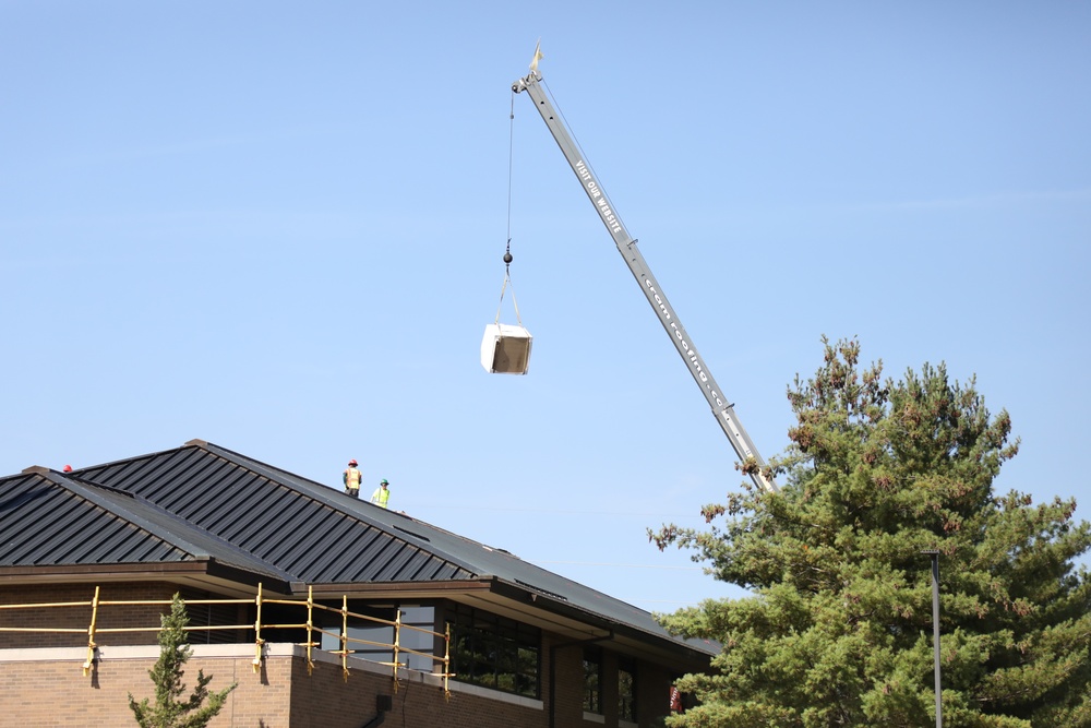 Army Corps of Engineer-led project at Sparta-Fort McCoy Airport, cantonment area underway for new roofing at Fort McCoy