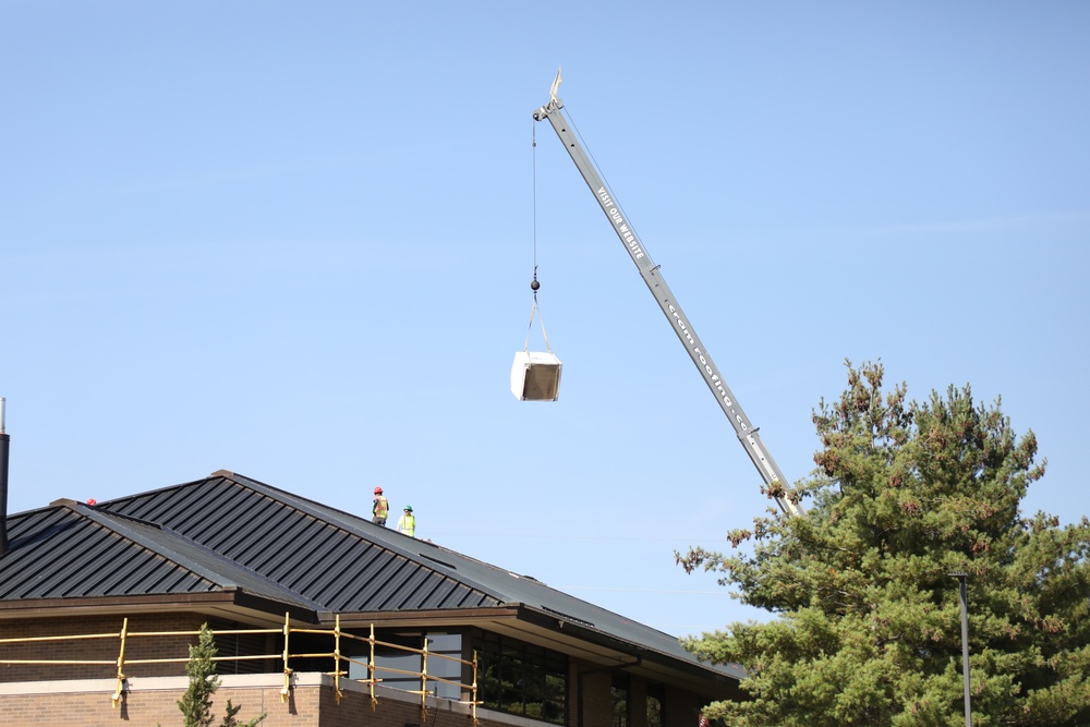 Army Corps of Engineer-led project at Sparta-Fort McCoy Airport, cantonment area underway for new roofing at Fort McCoy