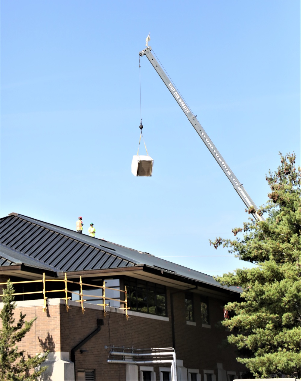 Army Corps of Engineer-led project at Sparta-Fort McCoy Airport, cantonment area underway for new roofing at Fort McCoy