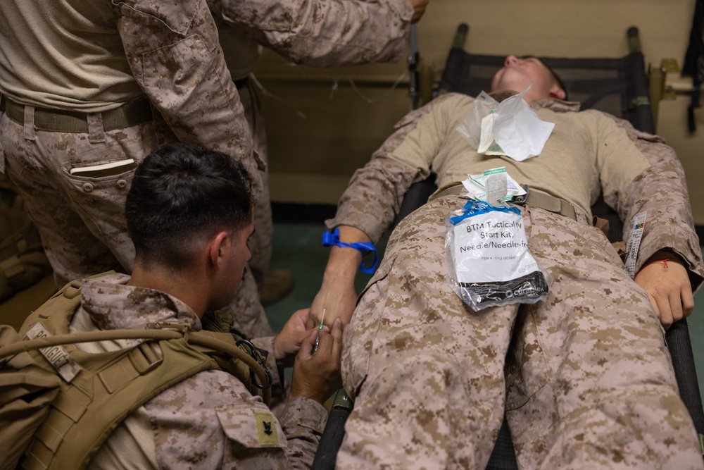 3/2 Marines conduct CASEVAC training