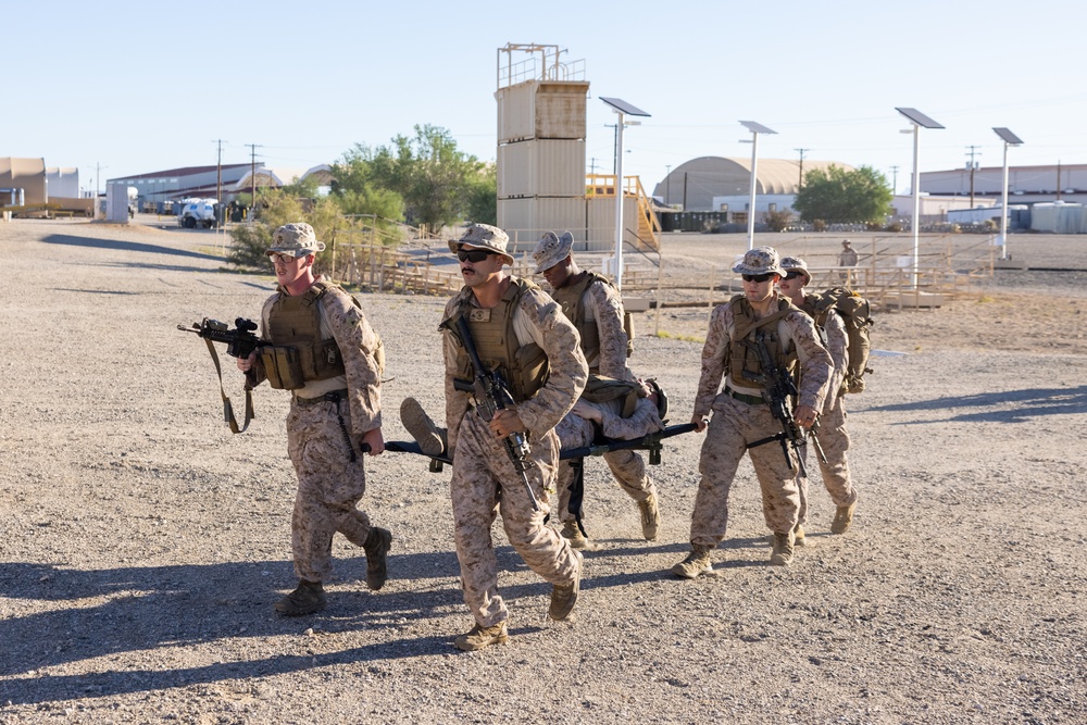 3/2 Marines conduct CASEVAC training