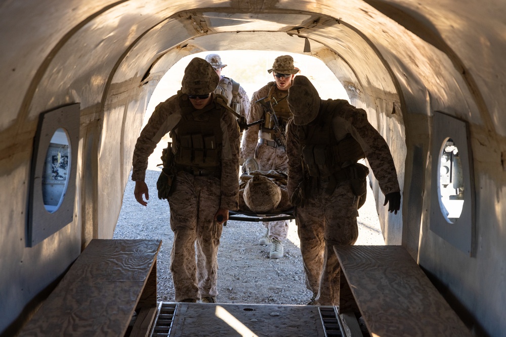 3/2 Marines conduct CASEVAC training