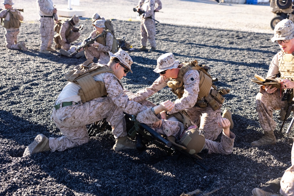 3/2 Marines conduct CASEVAC training