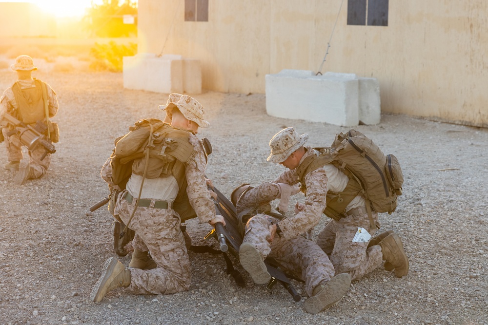 3/2 Marines conduct CASEVAC training