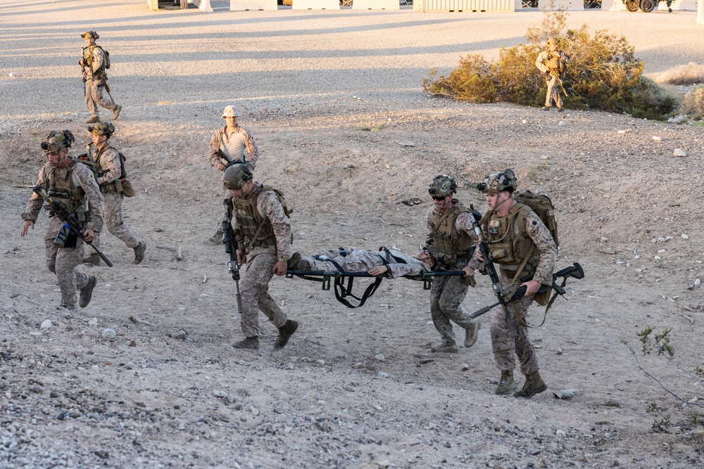 3/2 Marines Conduct CASEVAC Training