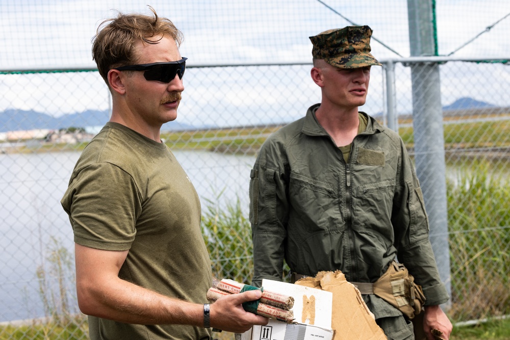 Incognito Ignition: Explosive Ordnance Disposal Marines conduct suspicious package ordnance training at Marine Corps Air Station Iwakuni