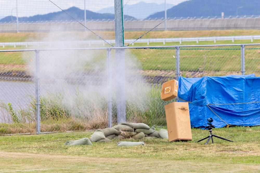 Incognito Ignition: Explosive Ordnance Disposal Marines conduct suspicious package ordnance training at Marine Corps Air Station Iwakuni