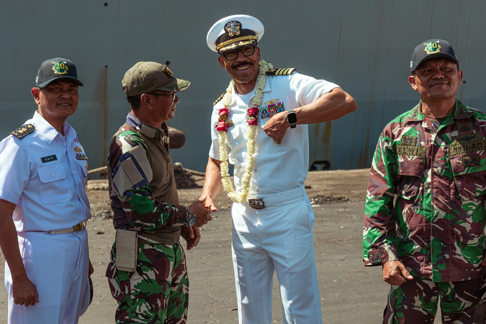 Super Garuda Shield 2023: Indonesia National Armed Forces host Welcome Ceremony for the USS Green Bay