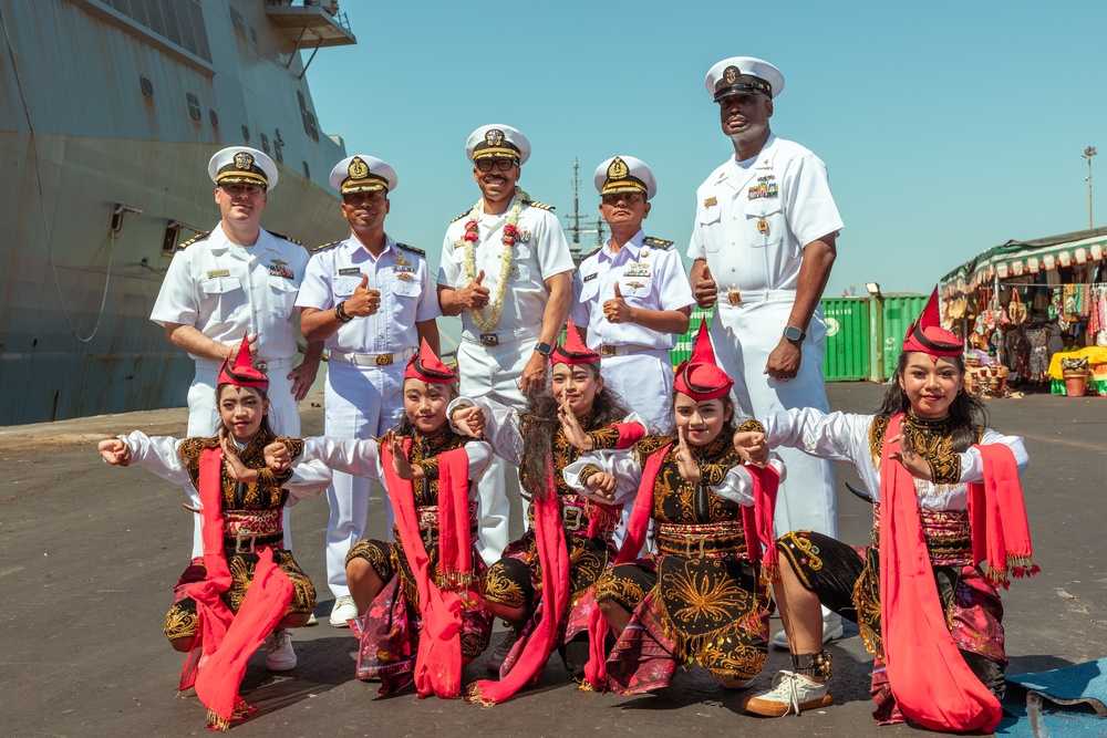 Super Garuda Shield 2023: Indonesia National Armed Forces host Welcome Ceremony for the USS Green Bay