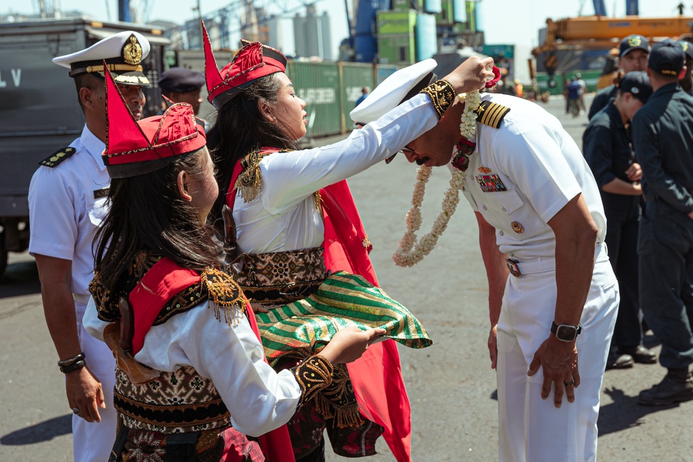 Super Garuda Shield 2023: Indonesia National Armed Forces host Welcome Ceremony for the USS Green Bay