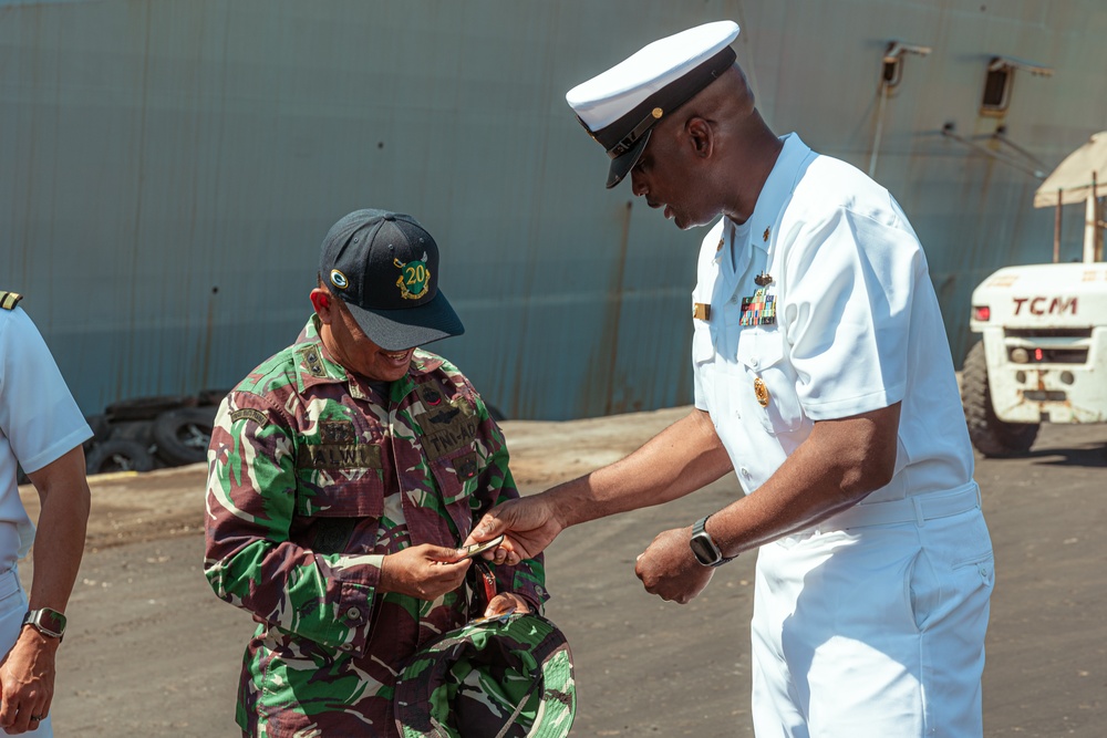 Super Garuda Shield 2023: Indonesia National Armed Forces host Welcome Ceremony for the USS Green Bay