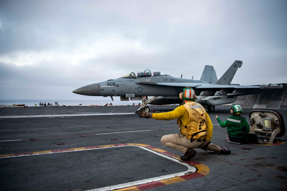 Super Hornet Launches From Flight Deck