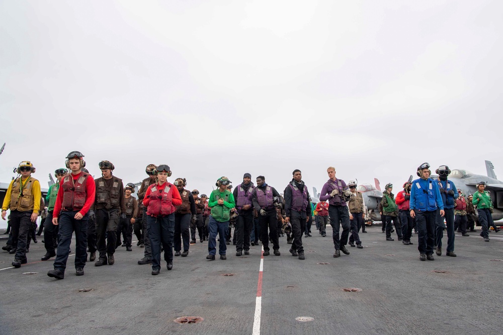 FOD Walkdown on Nimitz