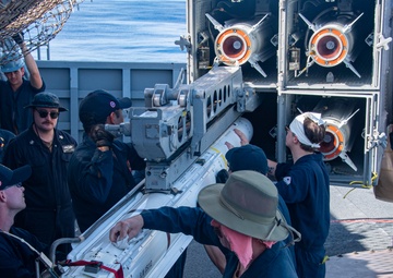 USS America (LHA 6) Conducts NATO Missile Upload