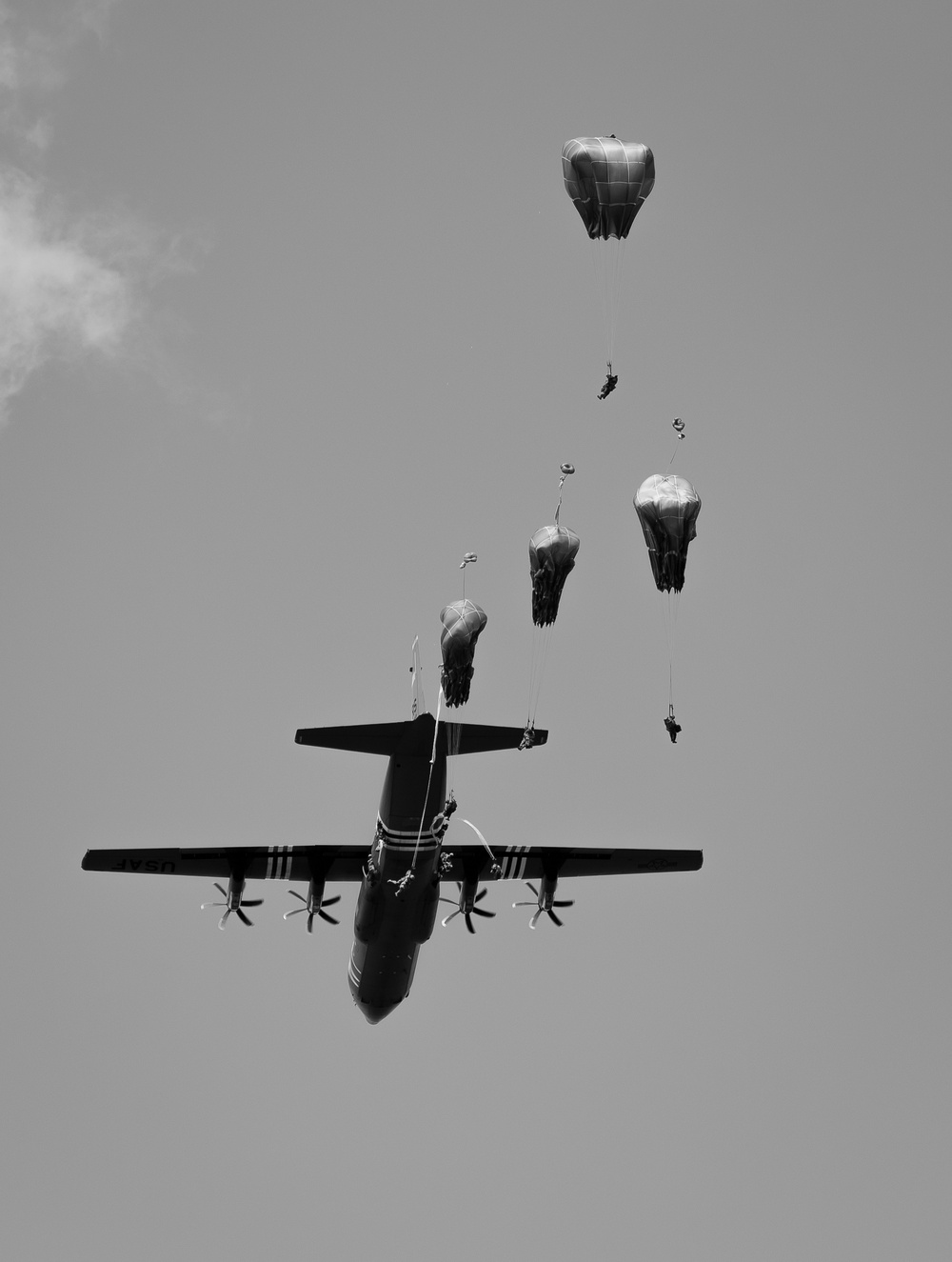 Sky Soldiers Conduct Airborne Operation On Frida Drop Zone