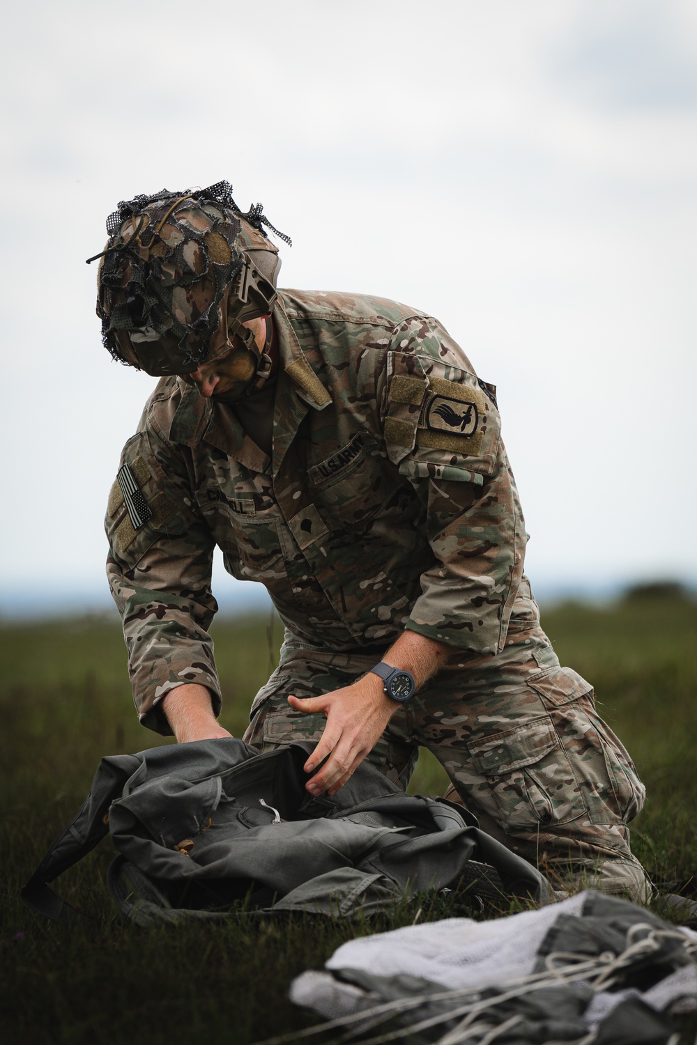 Sky Soldiers Conduct Airborne Operation On Frida Drop Zone