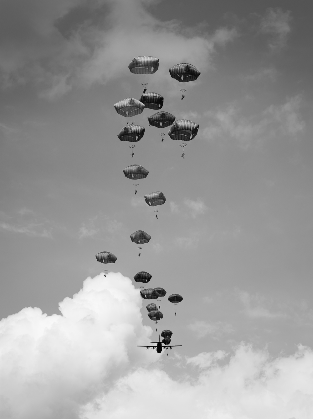 Sky Soldiers Conduct Airborne Operation On Frida Drop Zone