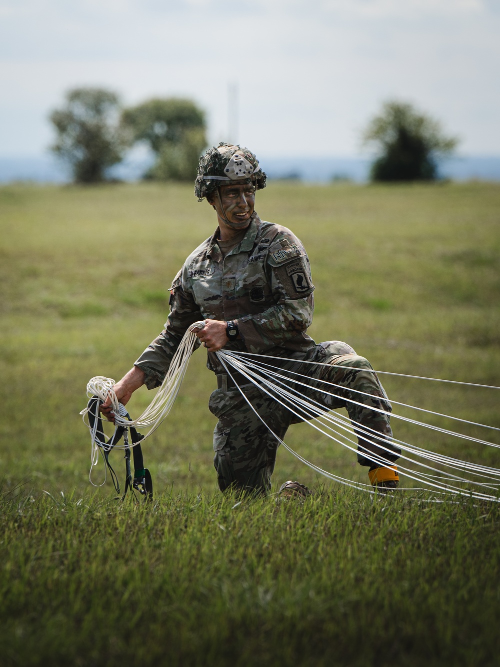 Sky Soldiers Conduct Airborne Operation On Frida Drop Zone