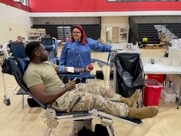 Armed Services Blood Program Blood Drive held at Fort Riley