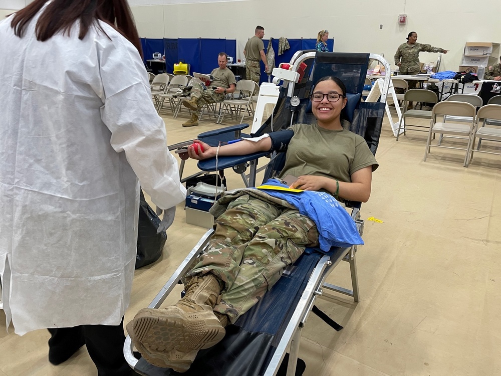 Armed Services Blood Program Blood Drive held at Fort Riley