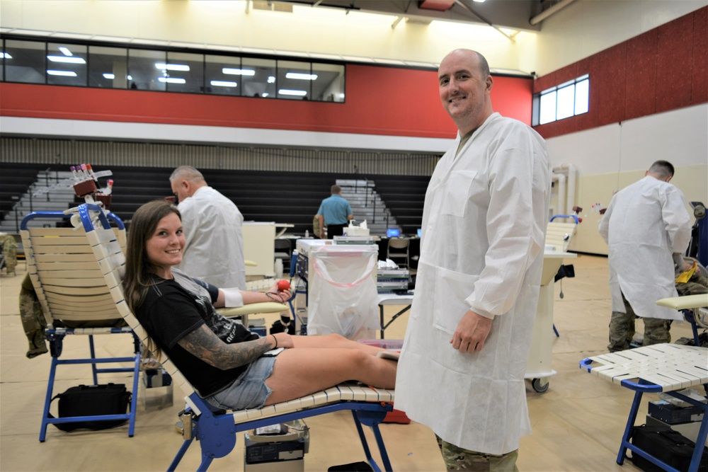 Armed Services Blood Program Blood Drive held at Fort Riley