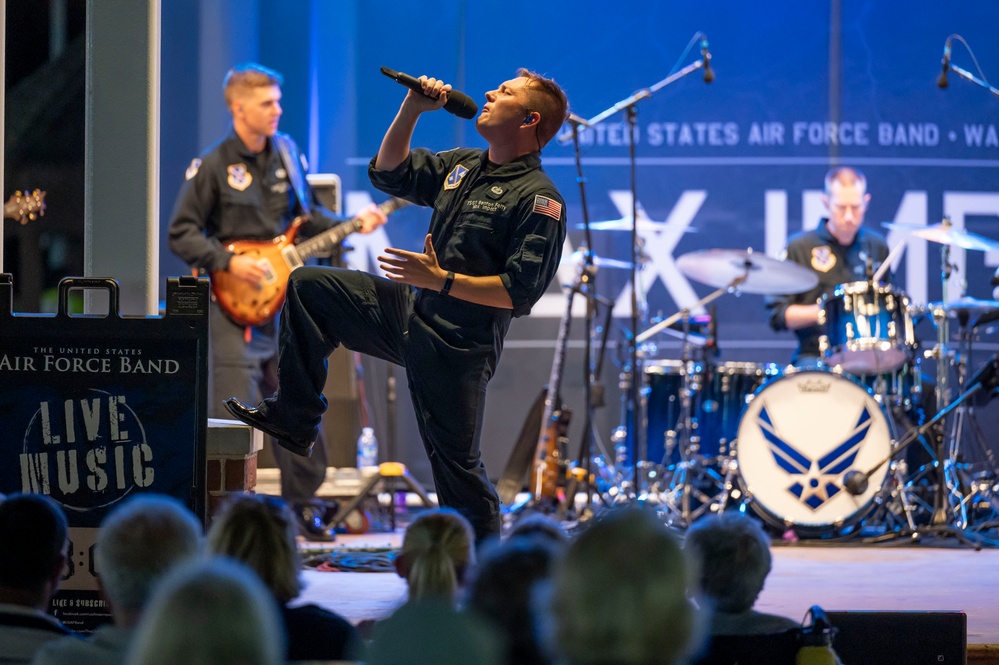 Air Force Band rocks out at summer concert
