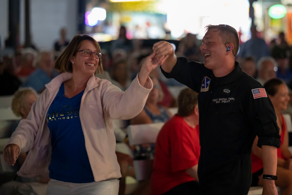 Air Force Band rocks out at summer concert