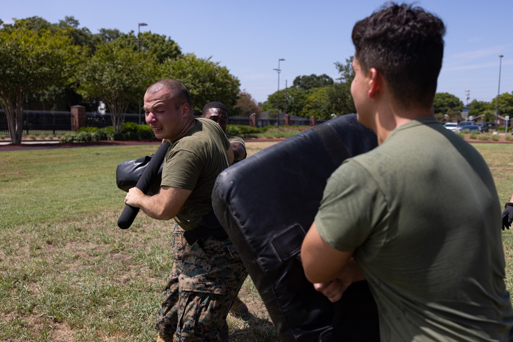 Marine Force Reserve PMO Hosts OC Maneuver Course