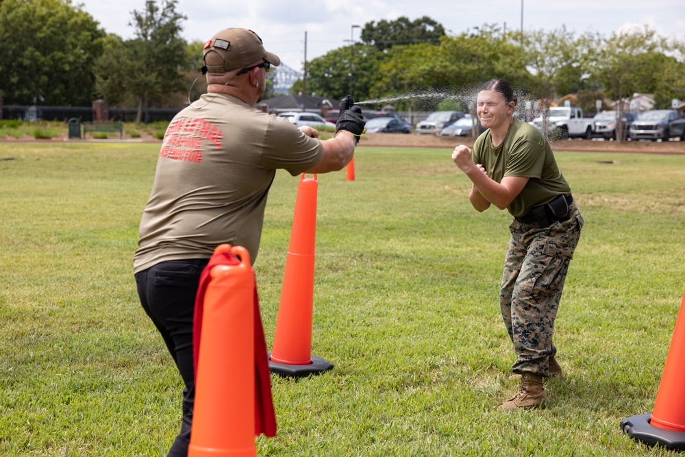 Marine Force Reserve PMO Hosts OC Maneuver Course