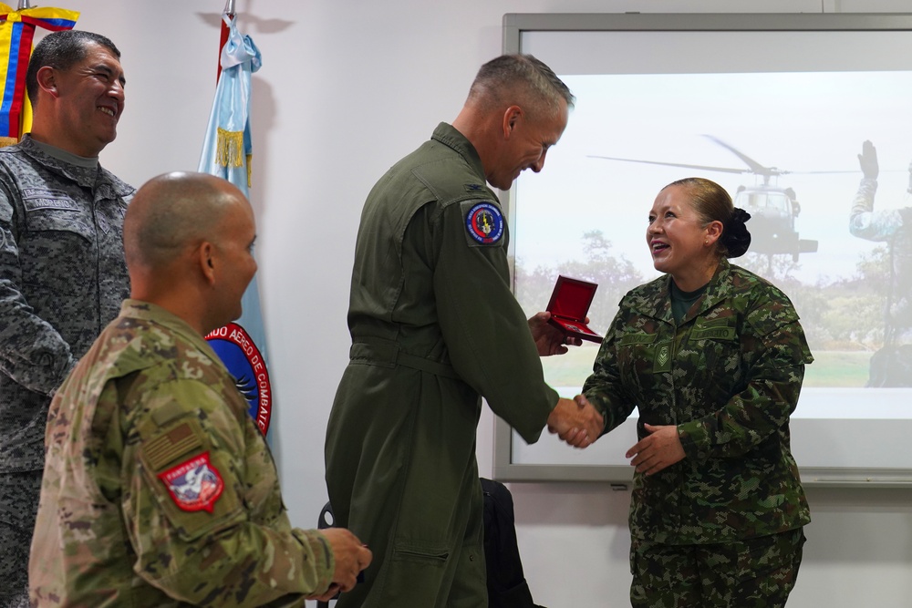 ADLA/ Relámpago 2023: Colombian Sergeant Major of the Combined Command visit Released