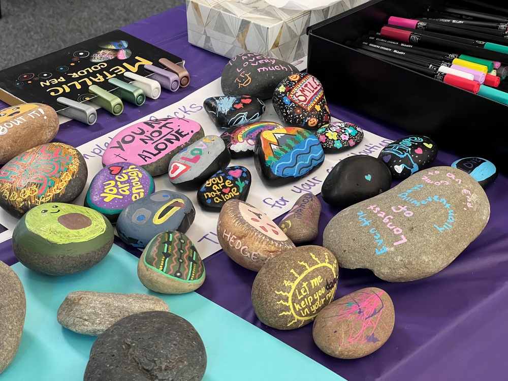 Walter Reed Department of Behavioral Health Hosts Rock Painting and Stories of Hope Event for Suicide Prevention Month