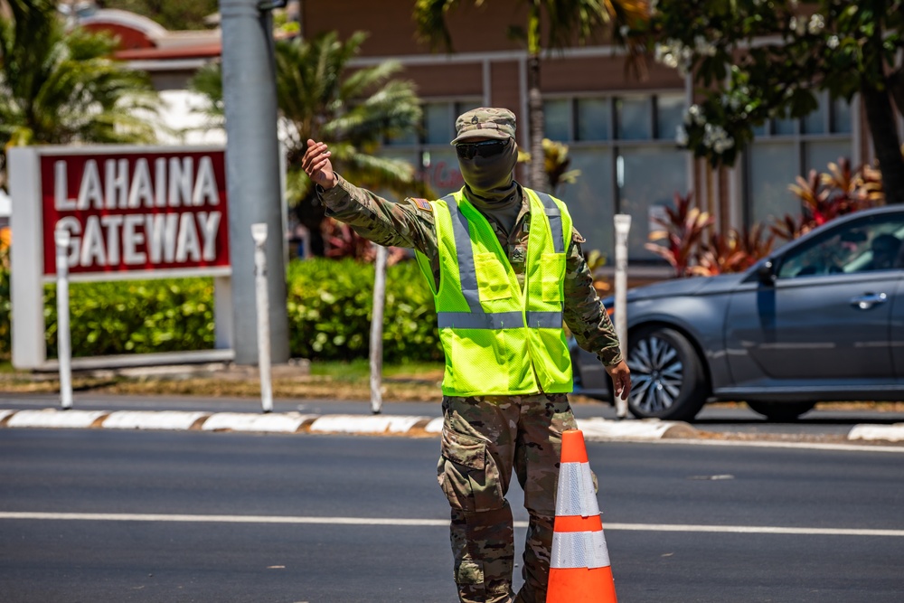 JTF-50's Dedicated Safety Efforts Continue in Lahaina After Wildfire