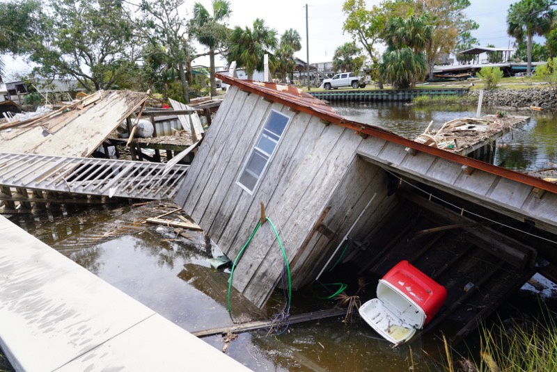 Damage from Hurricane Idalia