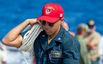 USS Paul Hamilton Tiger Cruise Aircraft Firefighting Drill